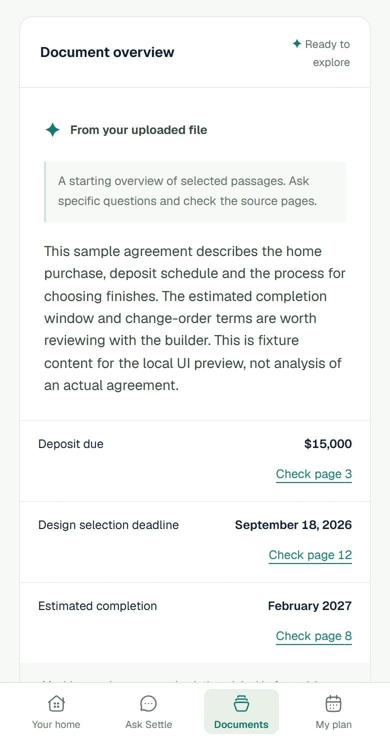 Terms from a sample purchase agreement linked to their original pages.
